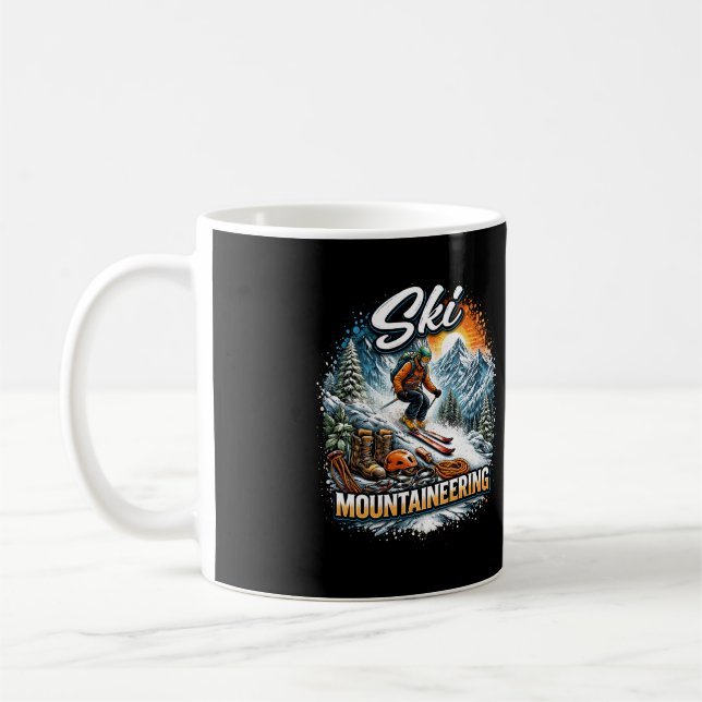 Taza De Café Ski Mountaineering (Izquierda)