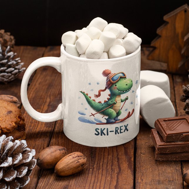 Taza De Café Ski-Rex Winter Fun (Subido por el creador)