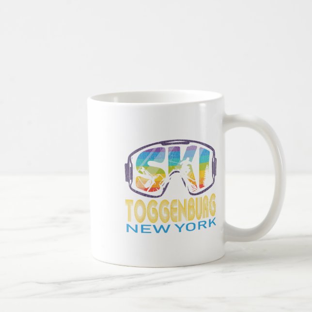 Taza De Café Ski Toggenburg New York Skiing Vacation  (Derecha)