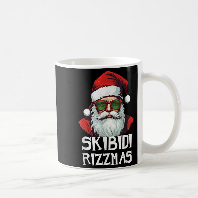 Taza De Café Skibidi Rizzmas Christmas Rizz Santa Claus Charism (Derecha)