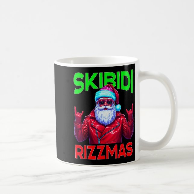 Taza De Café Skibidi Rizzmas Christmas Rizz Santa Claus Charism (Derecha)