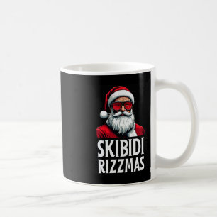 Taza De Café Skibidi Rizzmas Feliz Navidad Papá Noel Divertido 