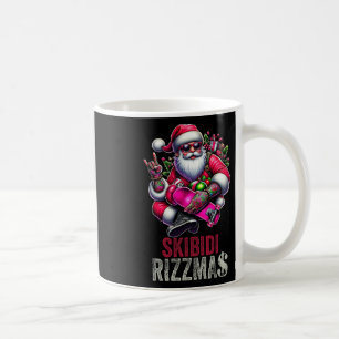 Taza De Café Skibidi Rizzmas Navidad Fría Santa Claus Niño Homb