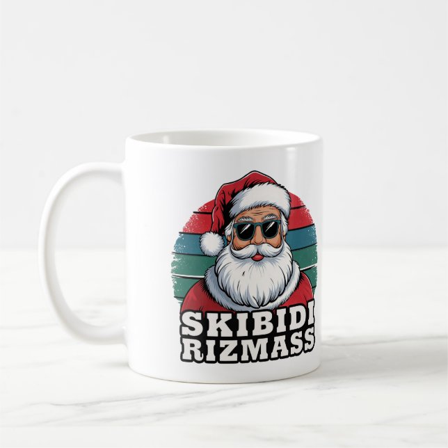 Taza De Café Skibidi Rizzmas Navidad Mug (Izquierda)