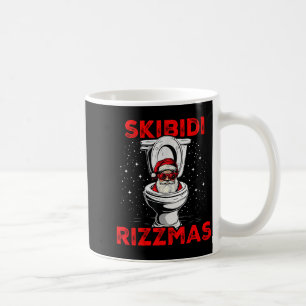 Taza De Café Skibidi Rizzmas Santa divertido Inodoro Elefante b