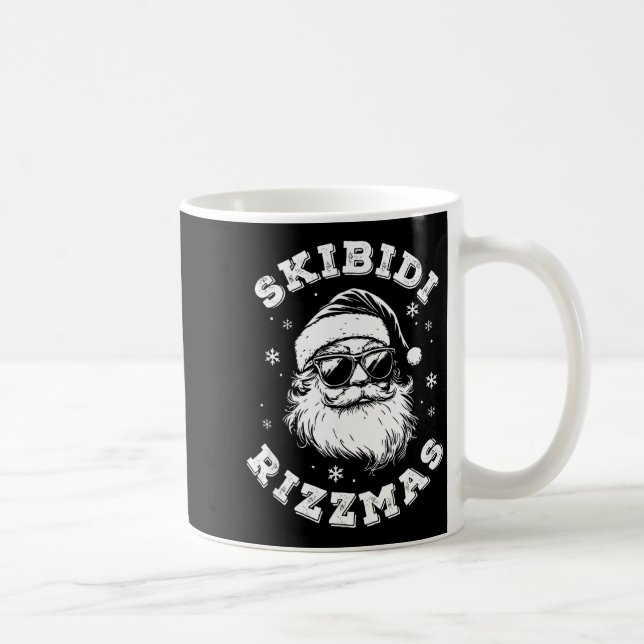 Taza De Café Skibidi Rizzmas Santa Funny Christmas Gen Alpha Sl (Derecha)