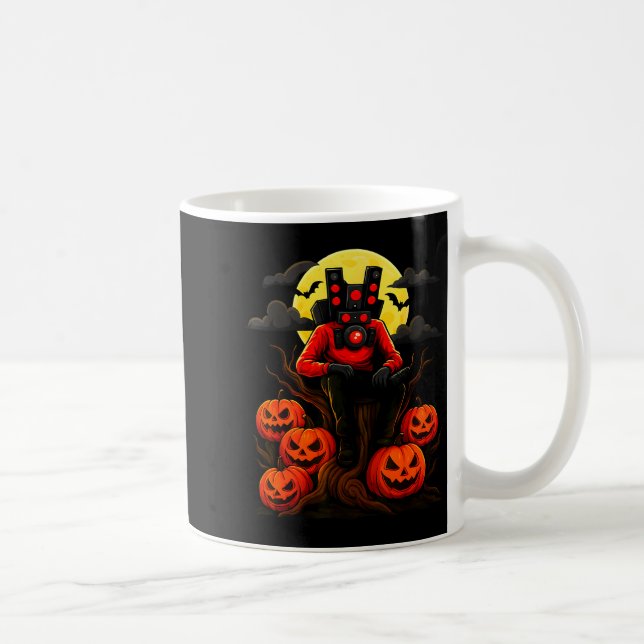 Taza De Café Skibidi Toilet Sigmas Don't Do Costumes Funny Hall (Derecha)