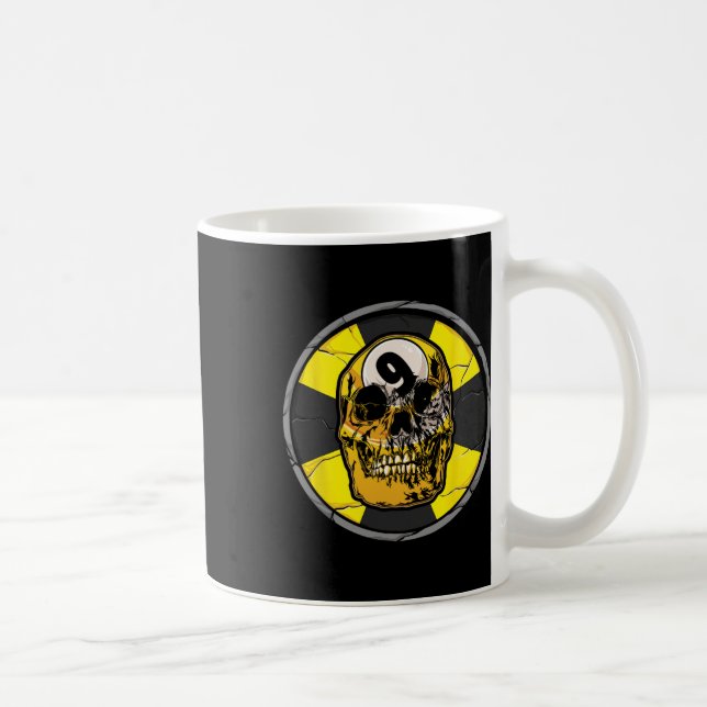 Taza De Café Skull Billiards Snooker Billiard 9 Ll Player Cue S (Derecha)