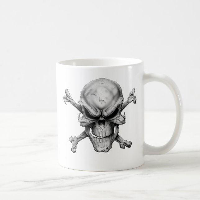 Taza De Café Skull Crossed Bones (Derecha)