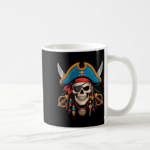 Taza De Café Skull Pirata Y Crossbone Skeleteen Halloween Para