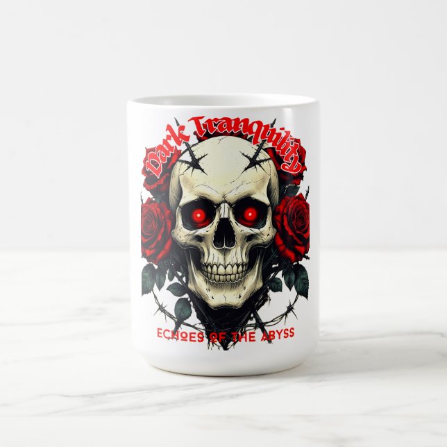 Taza De Café Skull & Roses – Dark Tranquility (Centro)