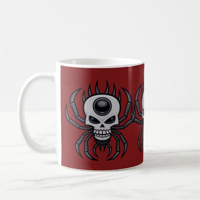 Taza De Café Skull Spider (Izquierda)