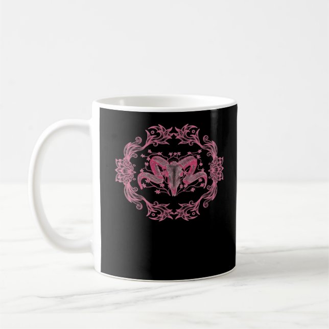Taza De Café Skull Whimsigoth Estética (Izquierda)