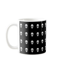 Skulls gothic negro y blanco elegante