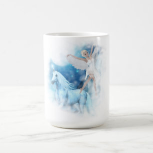 Taza De Café Sky Faerie Aspárrs y Unicorn Vignette