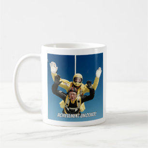 Taza De Café Skydive Mug - Logro desbloqueado