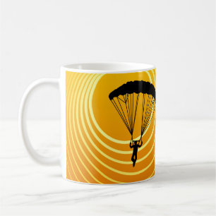 Taza De Café skydiver de la escena del sol