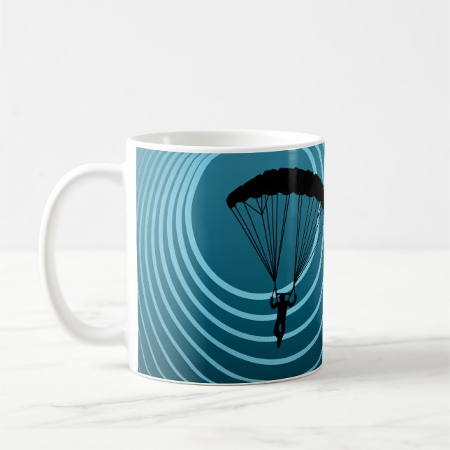 Taza De Café skydiver del alcohol ilegal (Izquierda)
