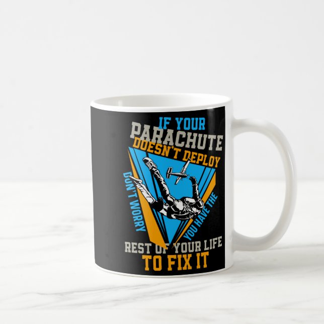 Taza De Café Skydiving If Your Parachute Doesnt Deploy Dont  (Derecha)