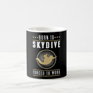 Taza De Café Skydiving Skydive Jump Skydiver Plane Funny Gift