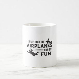 Taza De Café Skydiving Skydive Skydiver Jump Plane Gift Idea