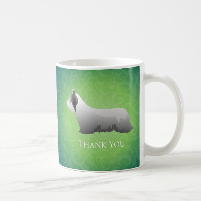 Taza De Café Skye Terrier Gracias Diseño (Derecha)