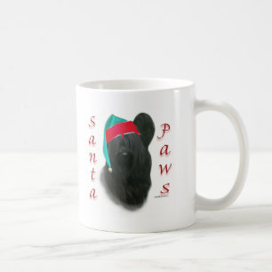 Taza De Café Skye Terrier Santa Paws