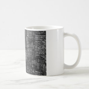 Taza De Café Skyline Black White Red New York City