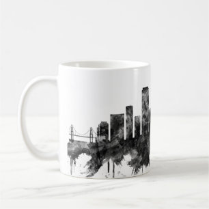 Taza De Café Skyline BW de San Francisco