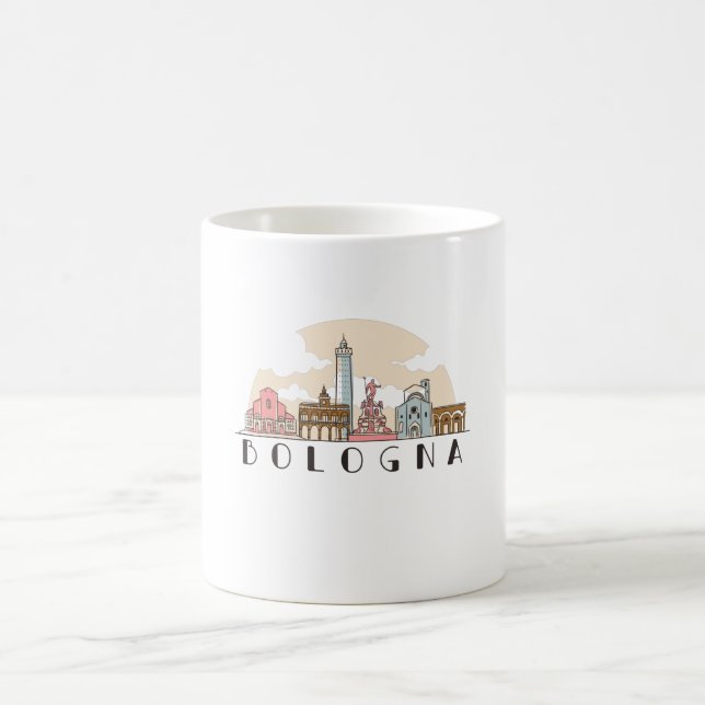 Taza De Café Skyline de Bolonia (Centro)