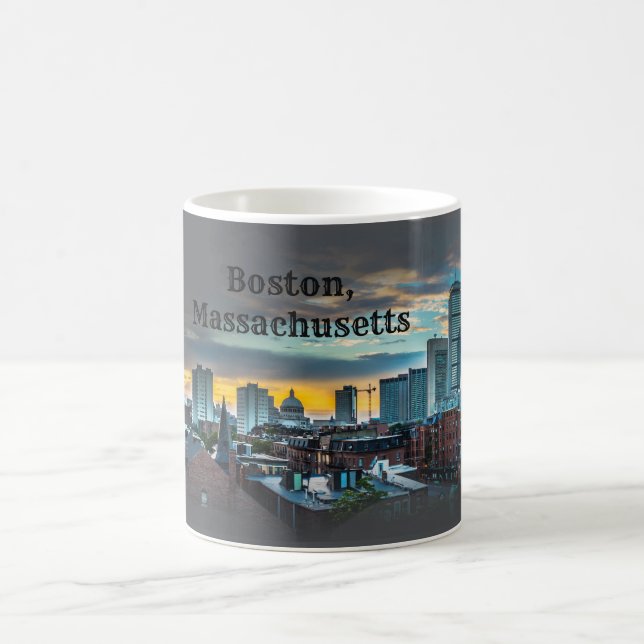 Taza De Café Skyline de Boston - Coffee Mug (Centro)