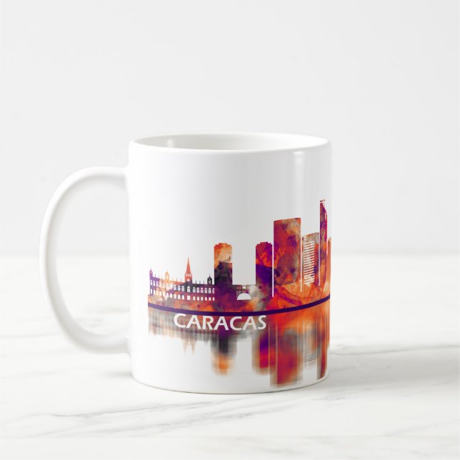 Taza De Café Skyline de Caracas Venezuela (Izquierda)