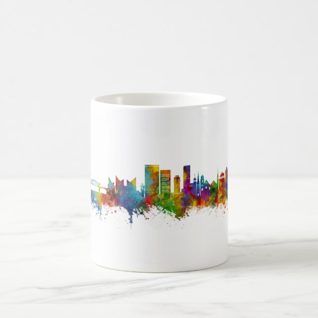 Taza De Café Skyline de Chattanooga Tennessee (Centro)