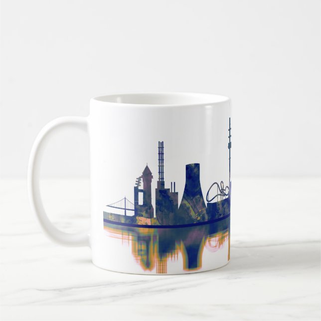 Taza De Café Skyline de Duisburg (Izquierda)
