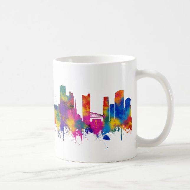 Taza De Café Skyline de Manchester (Derecha)