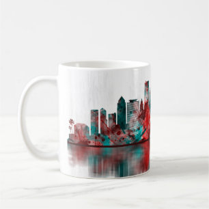 Taza De Café Skyline de Miami Florida