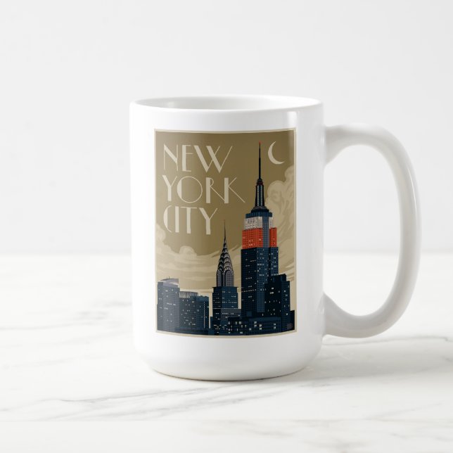 Taza De Café Skyline de Nueva York (Derecha)