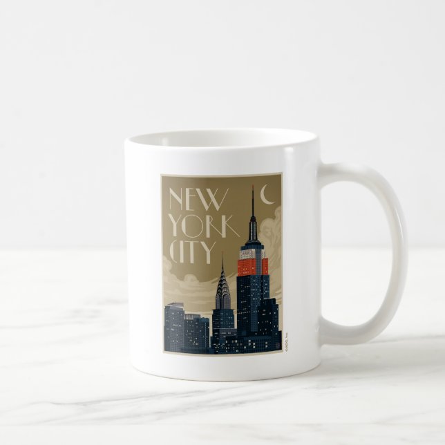 Taza De Café Skyline de Nueva York (Derecha)