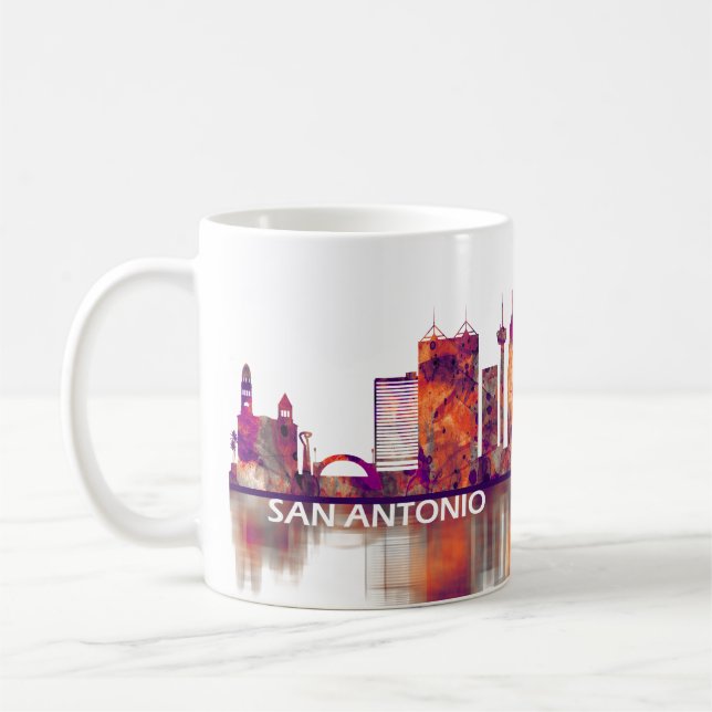 Taza De Café Skyline de San Antonio (Izquierda)