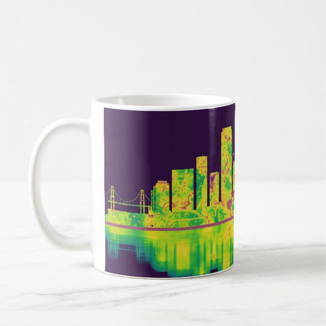 Taza De Café Skyline de San Francisco (Izquierda)