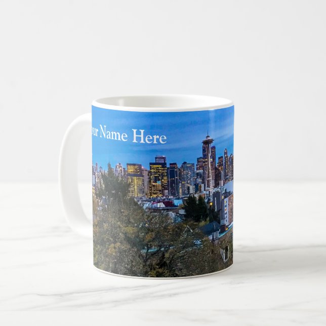Taza De Café Skyline de Seattle #7 Mug (Anverso izquierdo)