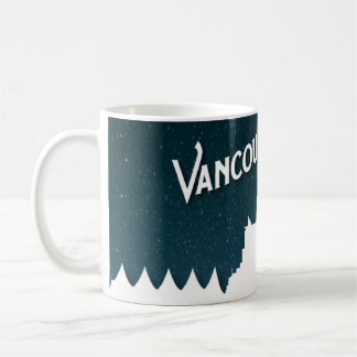 Taza De Café Skyline de Vancouver de noche en el puerto de carb