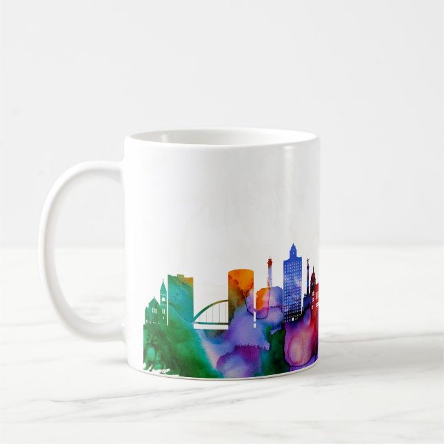 Taza De Café Skyline Des Moines (Izquierda)