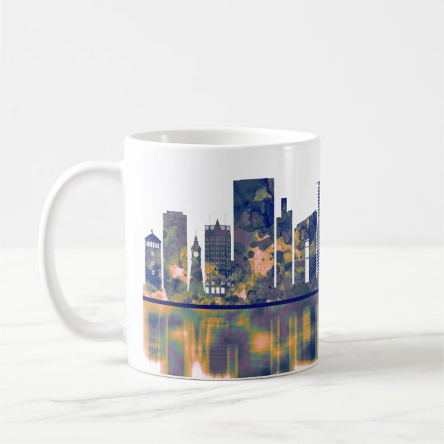 Taza De Café Skyline Dusseldorf (Izquierda)