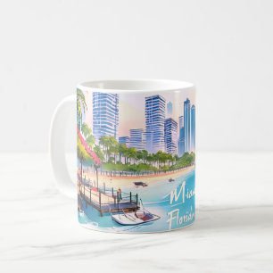 Taza De Café Skyline Florida de Miami City