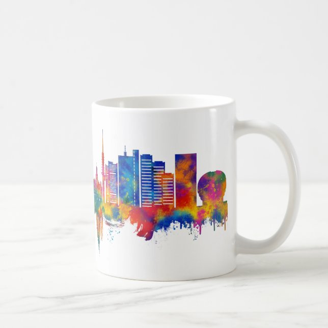 Taza De Café Skyline Hanover Alemania (Derecha)