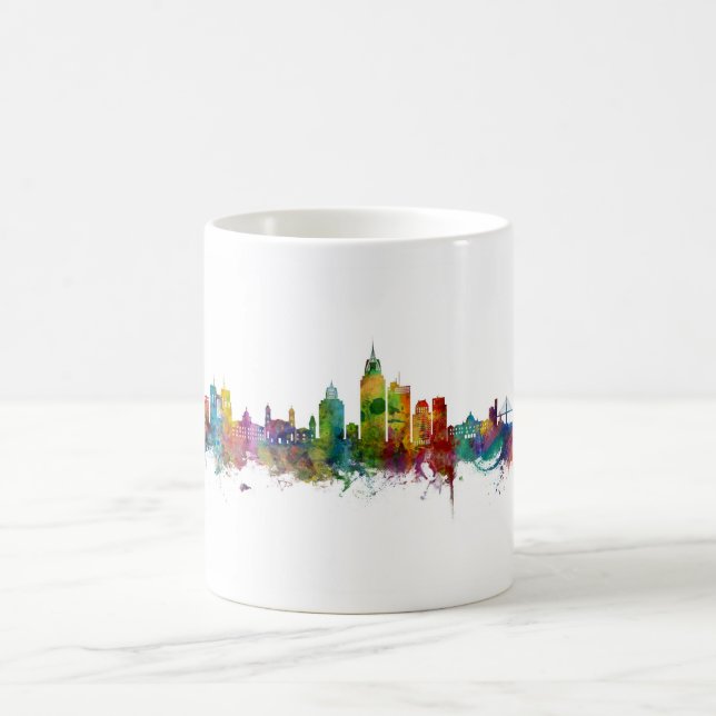 Taza De Café Skyline móvil de Alabama (Centro)