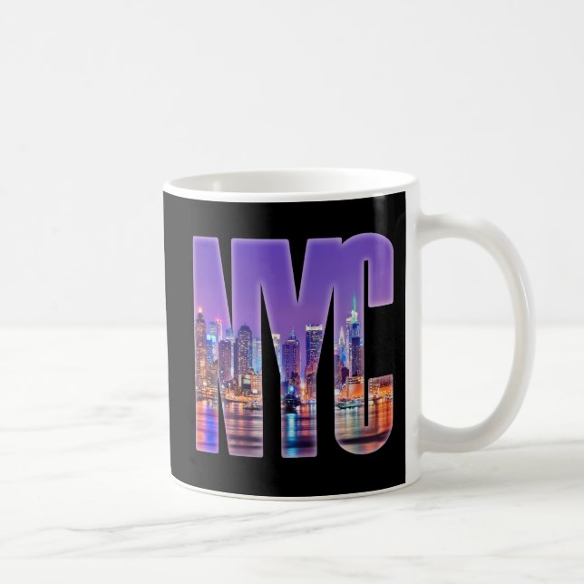 Taza De Café Skyline NYC (luz) (Derecha)