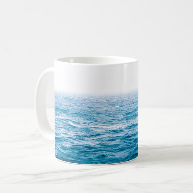 Taza De Café Skyline Ombre Azul (Anverso izquierdo)