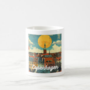 Taza De Café Skyline Retro Copenhagen